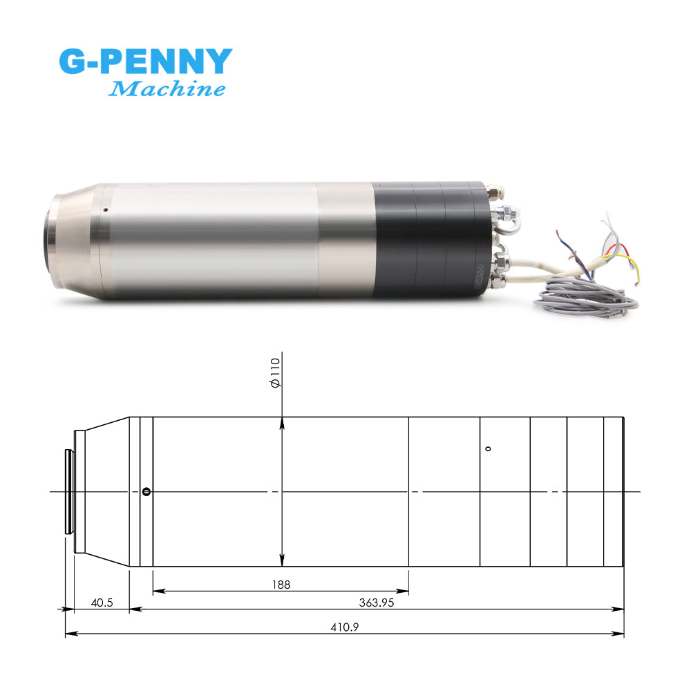 G-Penny Machine 3.2KW BT30 ATC Water cooled spindle motor 800hz 24000rpm Automatic tool change