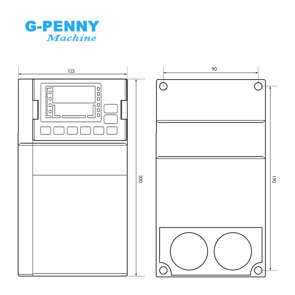 G-Penny 3.7 Frequency Drive Double display Five digit digital display 3 Phase 0-3200hz Inverter