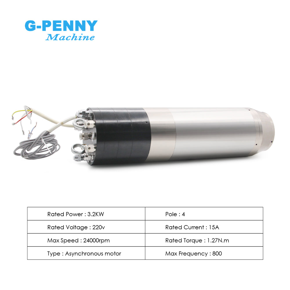 G-Penny Machine 3.2KW BT30 ATC Water cooled spindle motor 800hz 24000rpm Automatic tool change