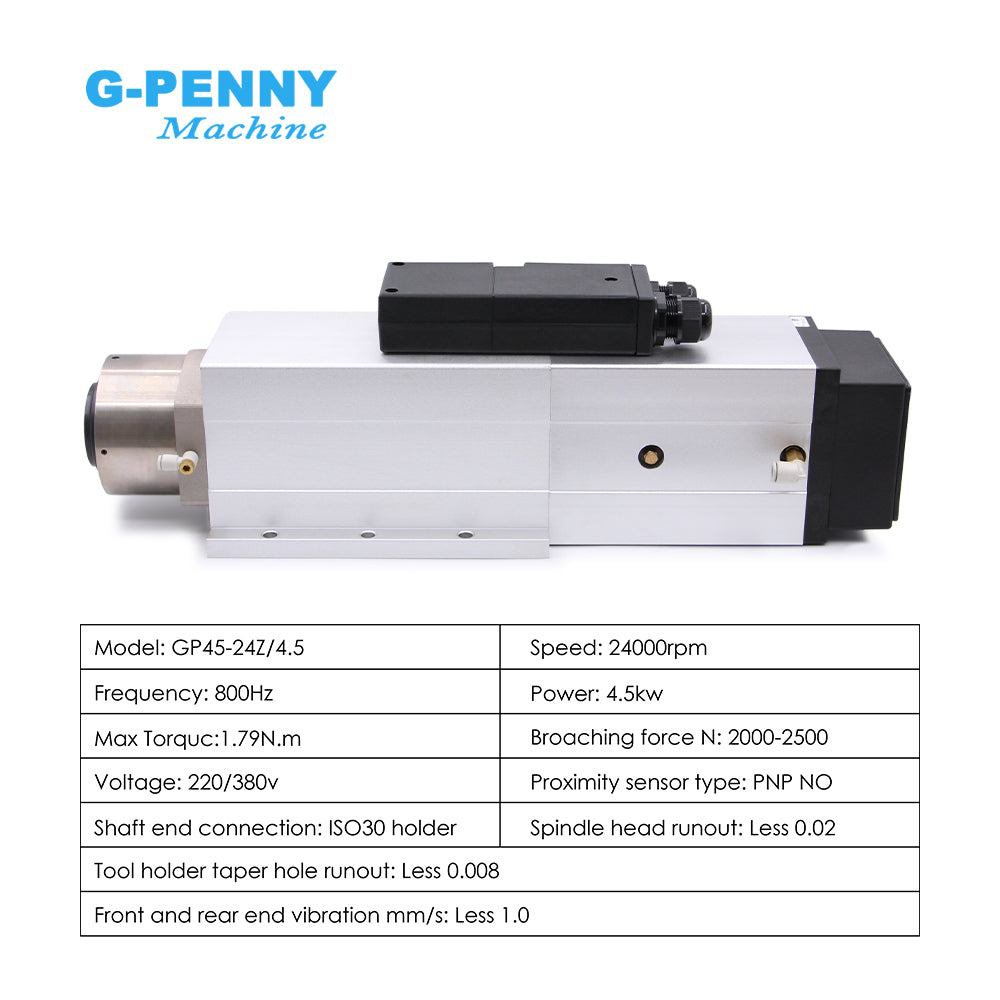 G-Penny 4.5kw ATC Spindle Automatic Tool Change Spindle 220v / 380v Air Cooled Instead Of 4.5kw ATC GDZ Woodworking