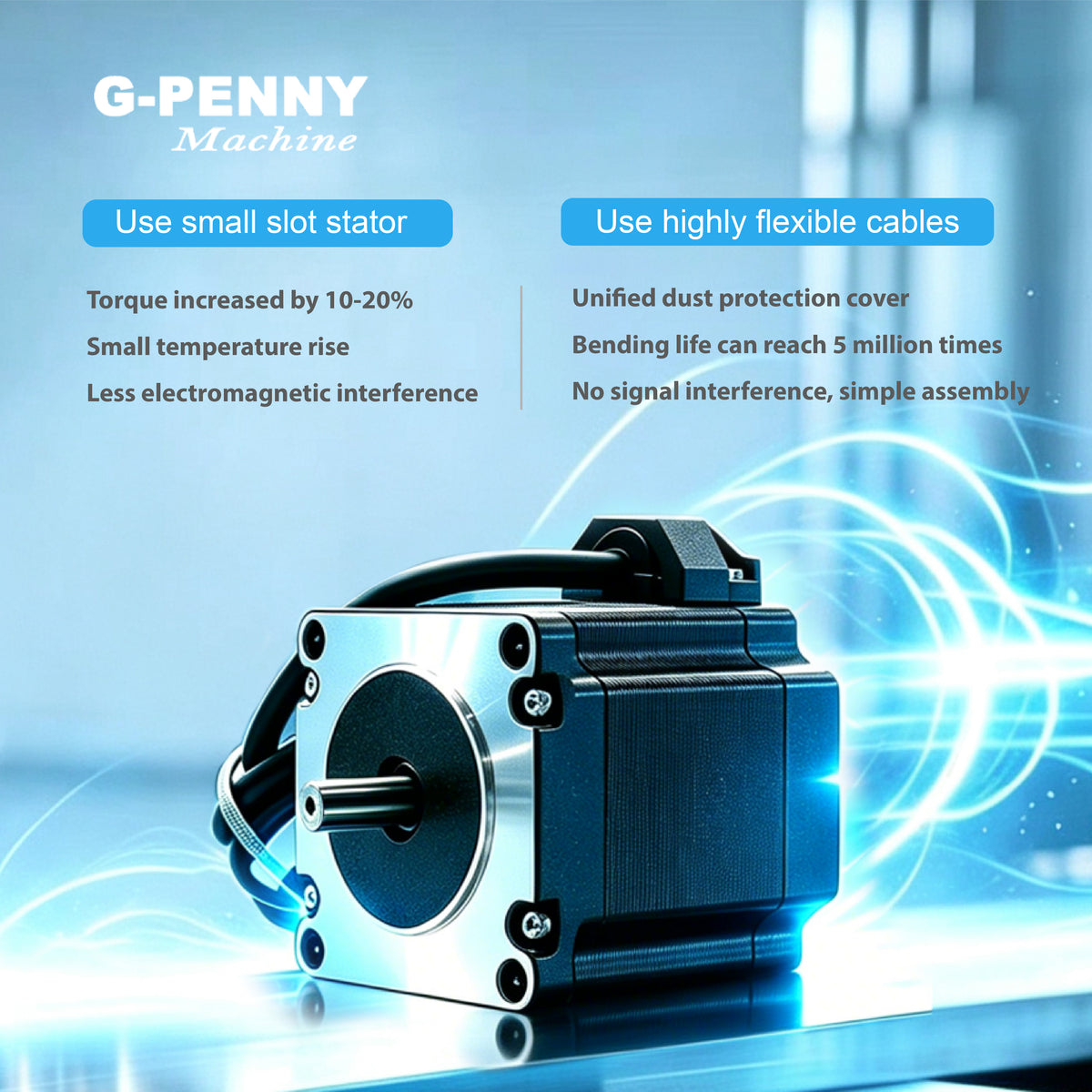 NEMA23 57HS5630B4 Stepper Motor 57x56mm 1.8Deg 1.2N.m 6.35/8mm 3A 2-Phase Double shaft CNC Router Engraving Machine 3D Printer