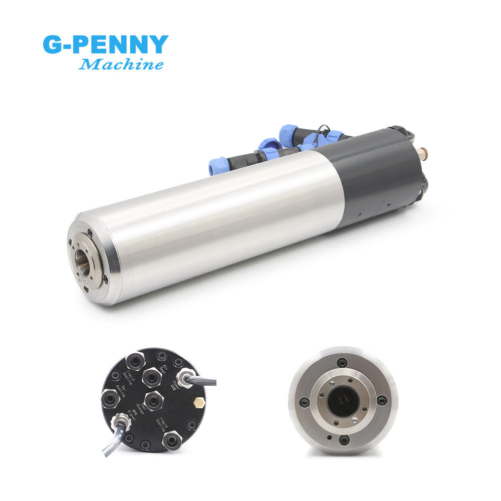 G-Penny ISO20 2.2kw 220V/380V Water Cooled ATC Spindle Motor 800HZ 24000rpm 4 Pole Auto Change Spindle Motor 2.2KW BD612 Inverter