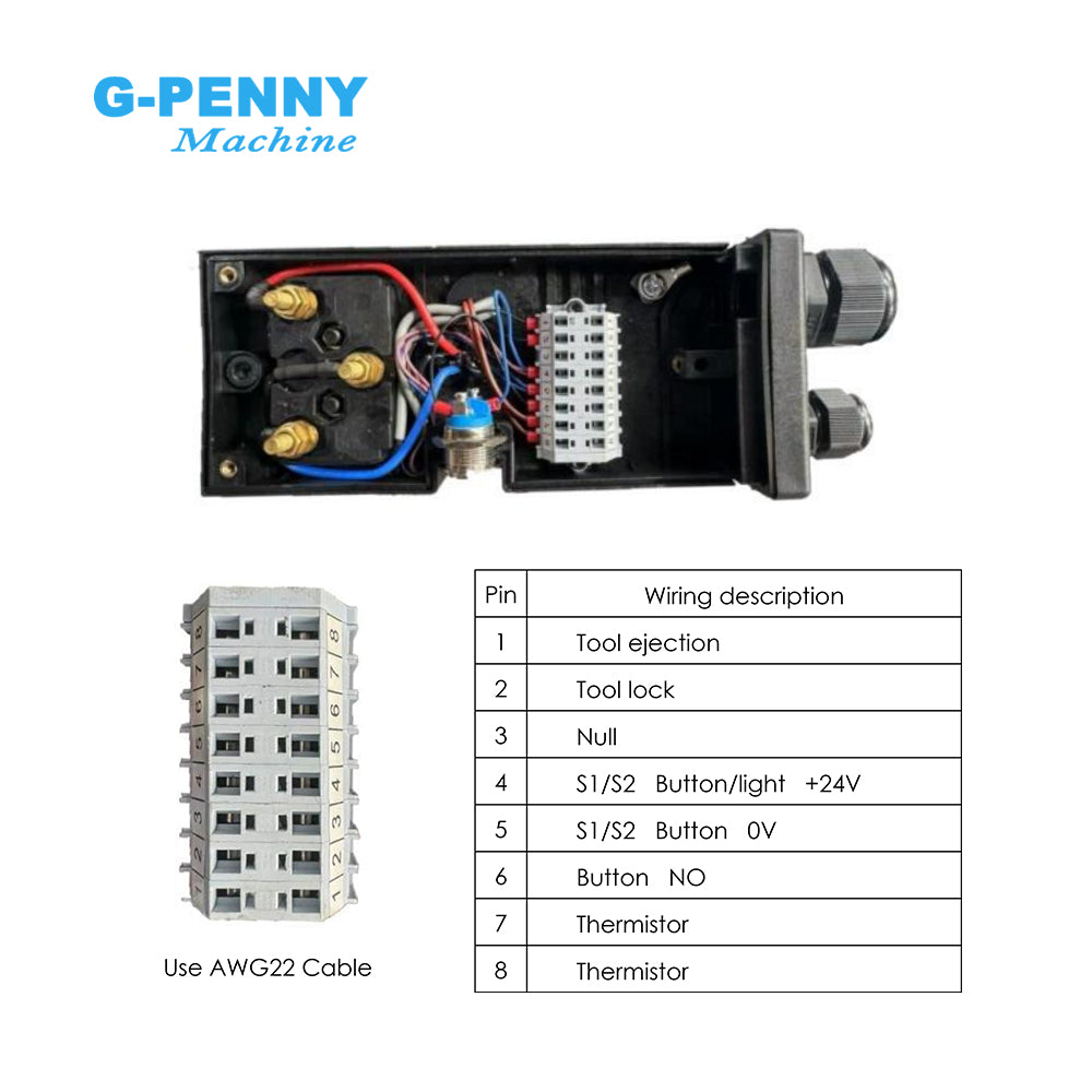 G-Penny Automatic Tool Change Spindle 9.0kw ATC Spindle ISO30 220v / 380v Air Cooled Spindle Motor GDZ Wood / Aluminum Working