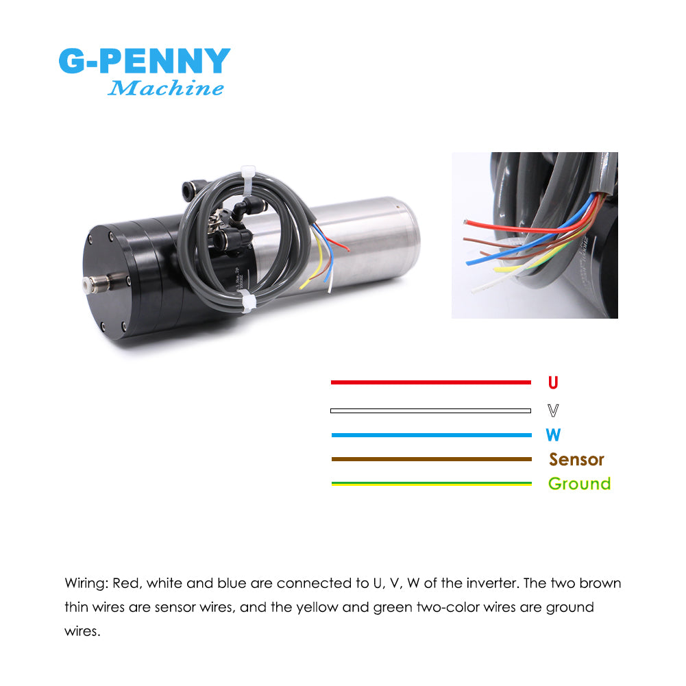 G-Penny 1.8KW 220v Water cooled spindle motor Automatic Tool Change 10000-60000rpm ATC spindle