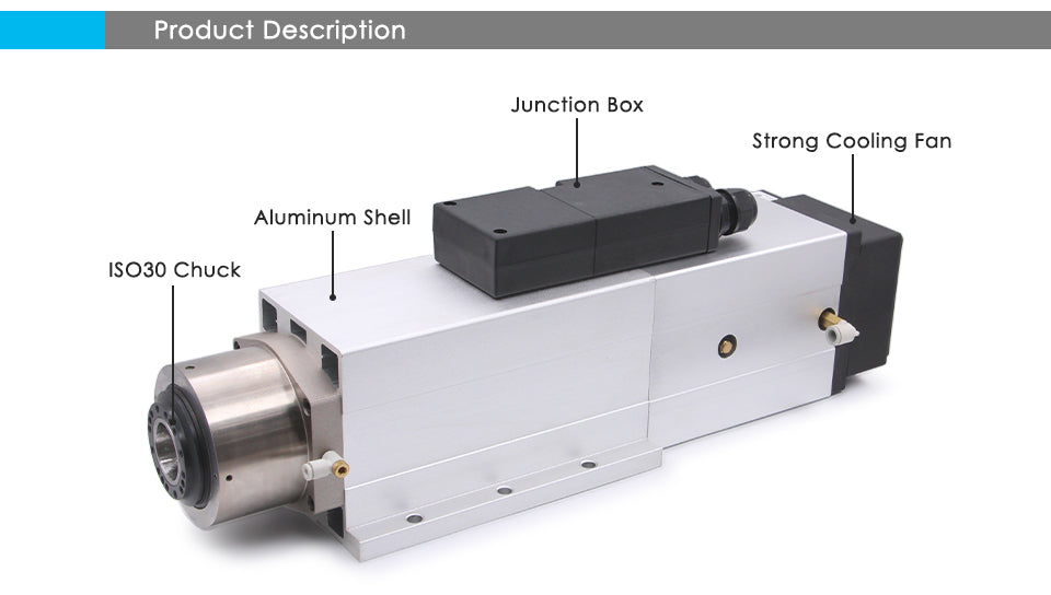 G-Penny 4.5kw ATC Spindle Automatic Tool Change Spindle 220v / 380v Air Cooled Instead Of 4.5kw ATC GDZ Woodworking