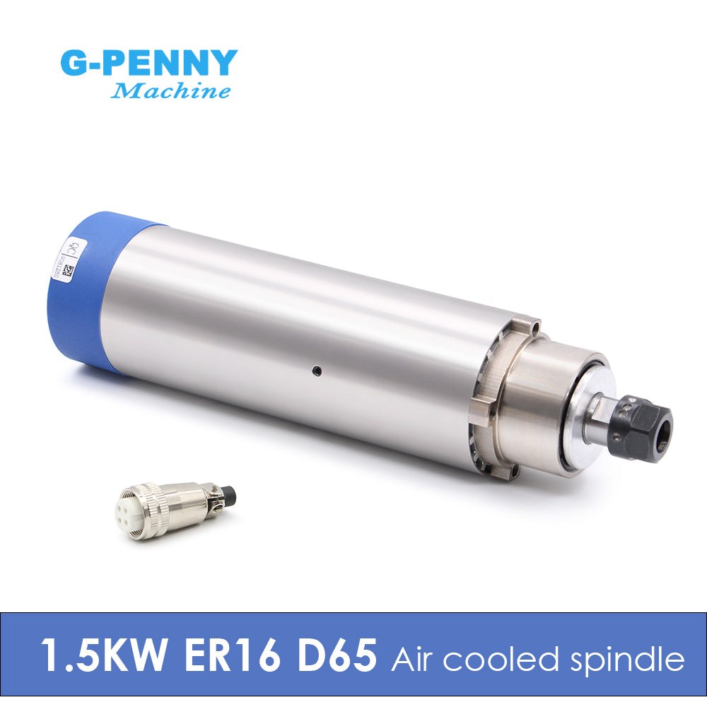 G-Penny 1.5KW ER16 D65 110/220/380V Air cooled spindle motor Used for cnc milling machine