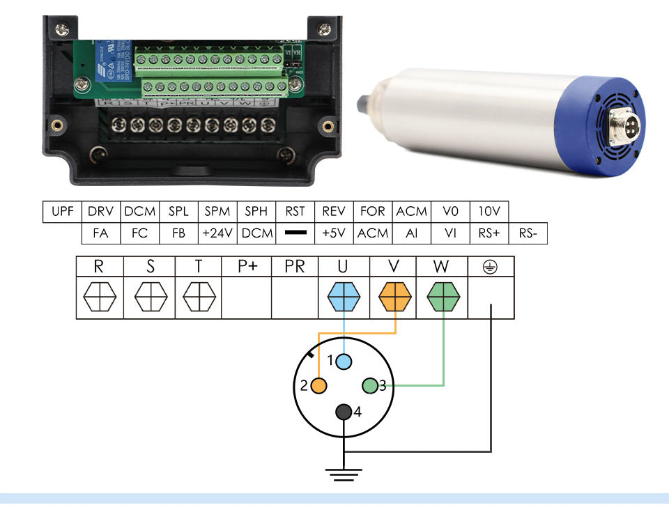 G-Penny 1.5kw ER11 D65 air Cooled Spindle Motor Cnc Router ,1.5kw HY Inverter VFD, 65mm Aluminium Bracket