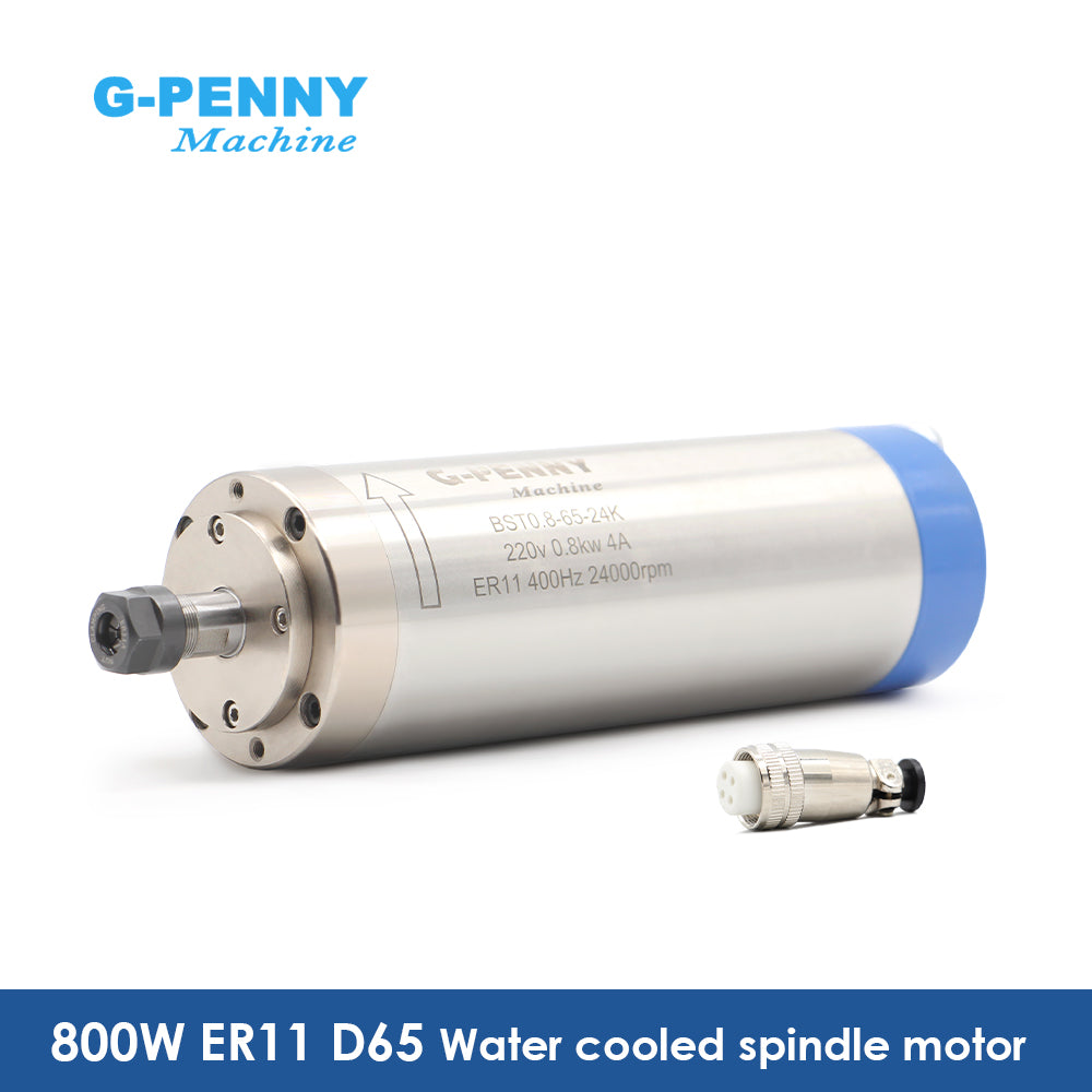 G-Penny 0.8KW ER11 D65 110v/220v water cooled spindle motor Wood Working spindle