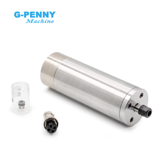 G-Penny 300W ER8 D48 Nature Cooled Spindle Motor 600HZ 36000RPM 52V Use for Desktop Engraving Machine, Ivory Carving Equipment
