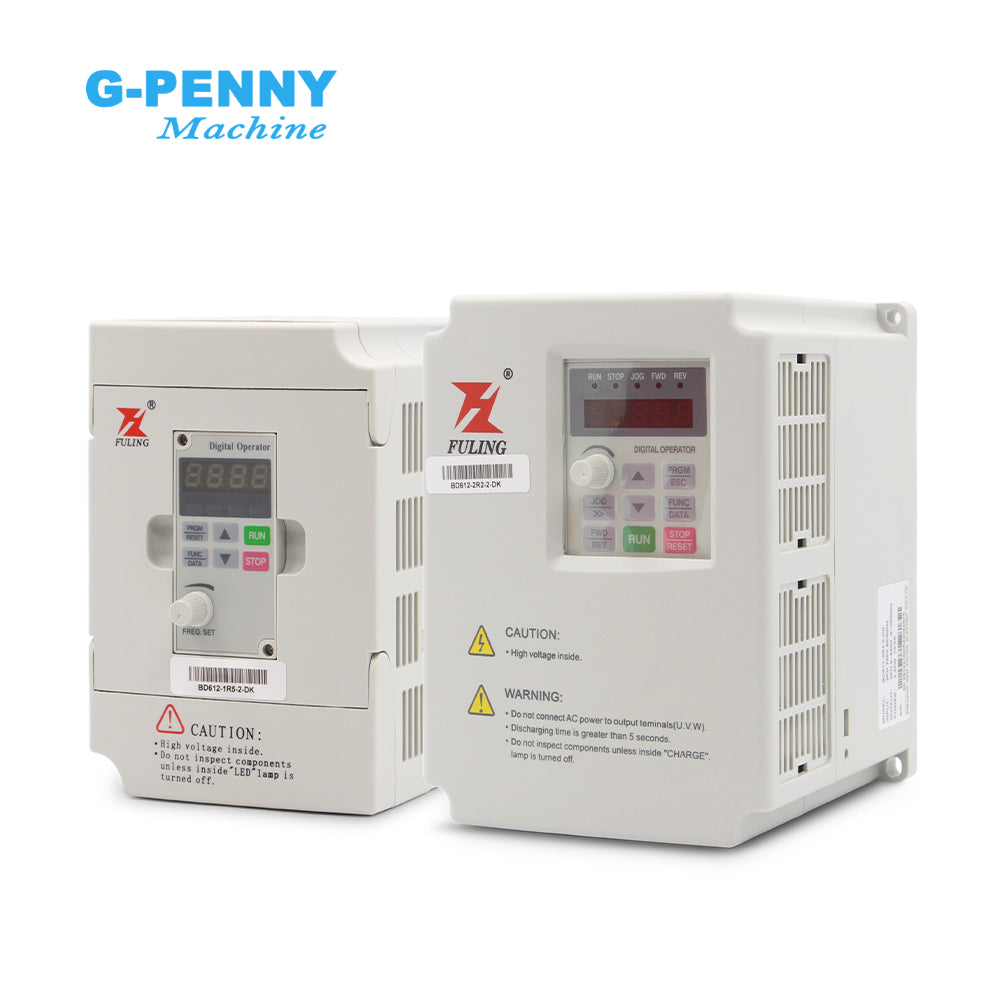 FuLing 1.5KW/2.2KW BD612 Inverter VFD 220V/380V 0~1000Hz Frequency Driver for spindle motor speed control