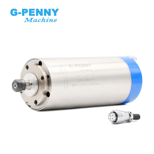 G-Penny 1.5KW ER11 D80 Water cooled spindle motor 110v/220v/380v 4pcs bearings used for cnc milling machine