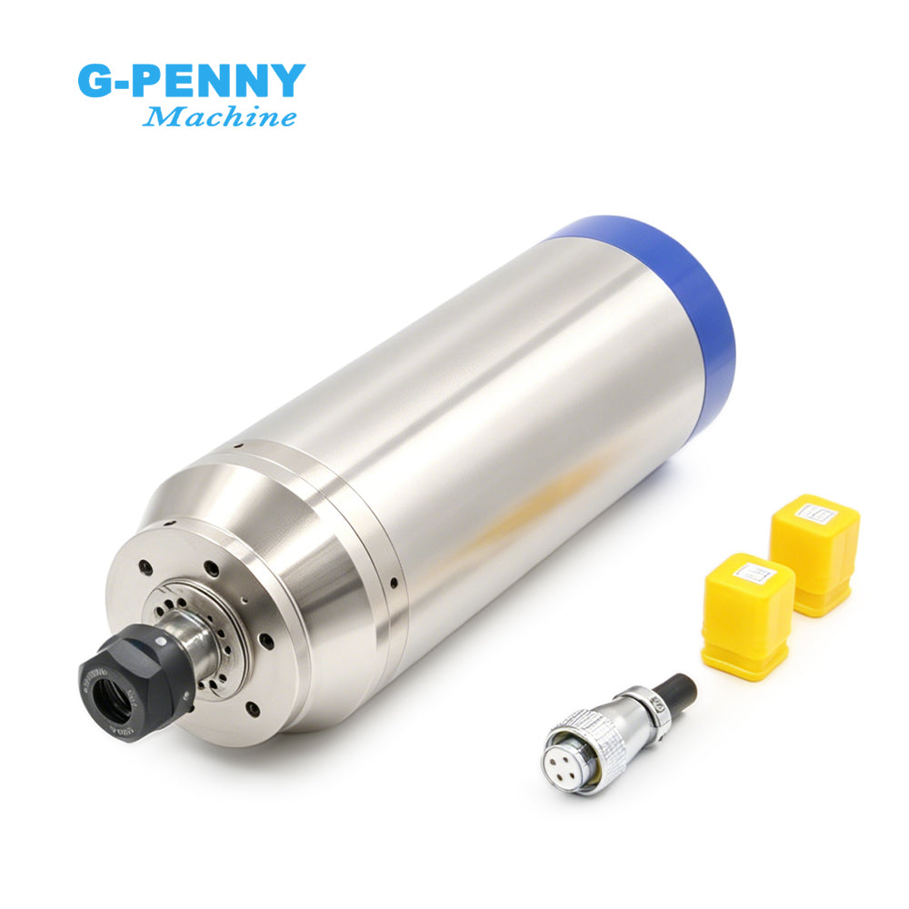 G-Penny 3.7KW ER20 D100 Bullet type 220v/380v water cooled spindle motor 400hz 24000rpm 2pole 4pcs bearings spindle motor
