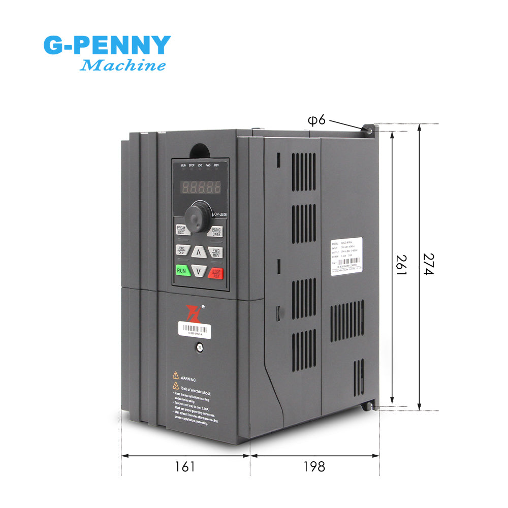 FuLing 5.5KW BD600 Inverter 220V/380V 0~1000Hz Frequency Driver for spindle motor speed control V/F Vector control