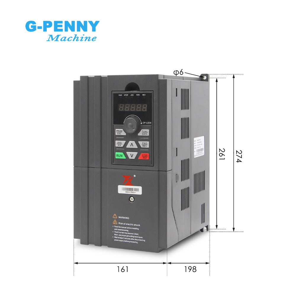 FuLing 7.5KW BD600 Inverter 220V/380V 0~1000Hz Frequency Driver for spindle motor speed control V/F Vector control