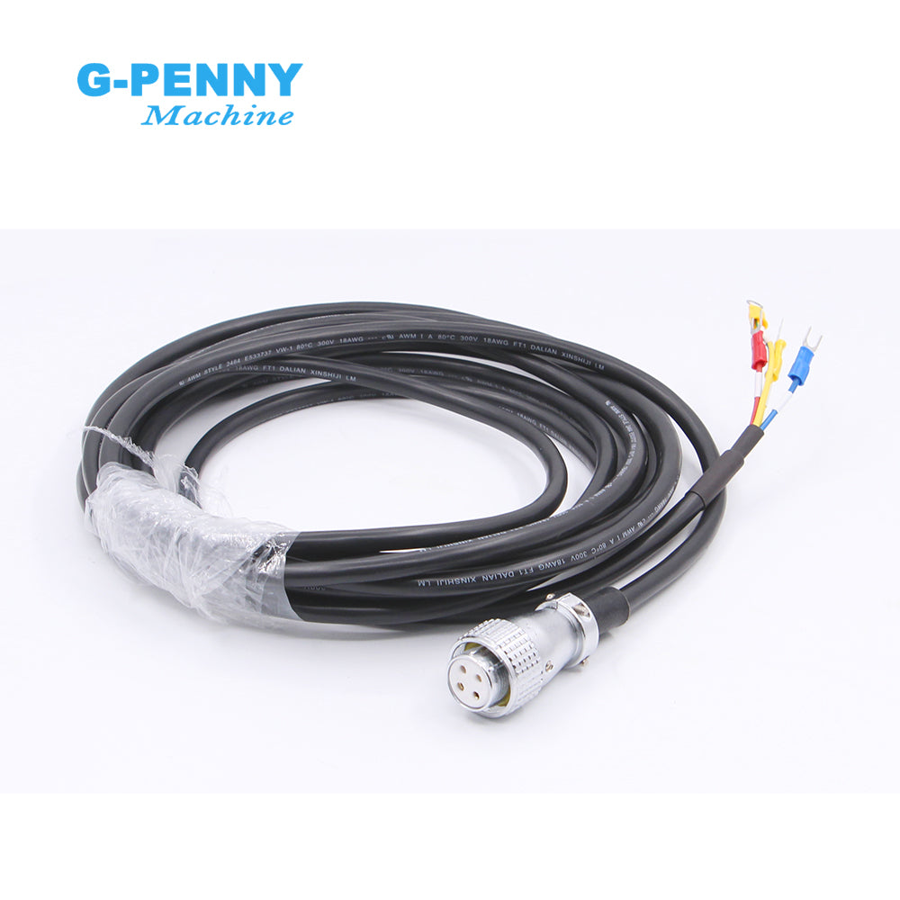 G-Penny 1.5KW 2.2KW 110V/220V Spindle motor connect Inverter cable 5m, Inverter power cable 2m.