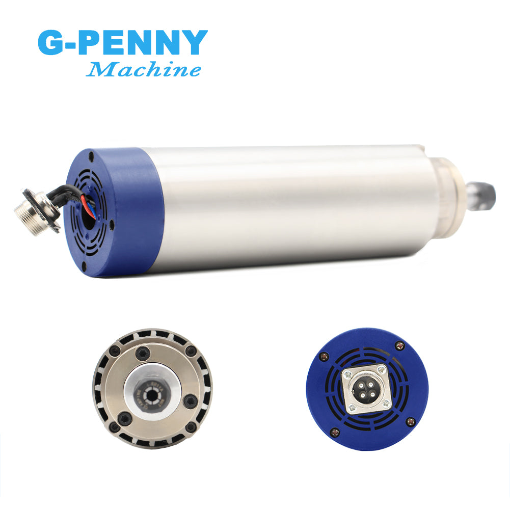 G-PENNY Machine 1.5kw ER11 D65 Air cooled spindle 4pcs bearings 400Hz-24000rpm wood working spindle motor