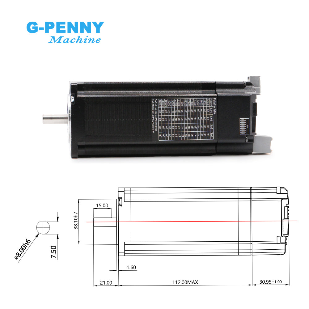 G-Penny JMC NEMA23 3.0N.m 4A 36V 17-bit Absolute Value Integrated Closed Loop Stepper Motor With Encoder iESS57-36-30-17BC