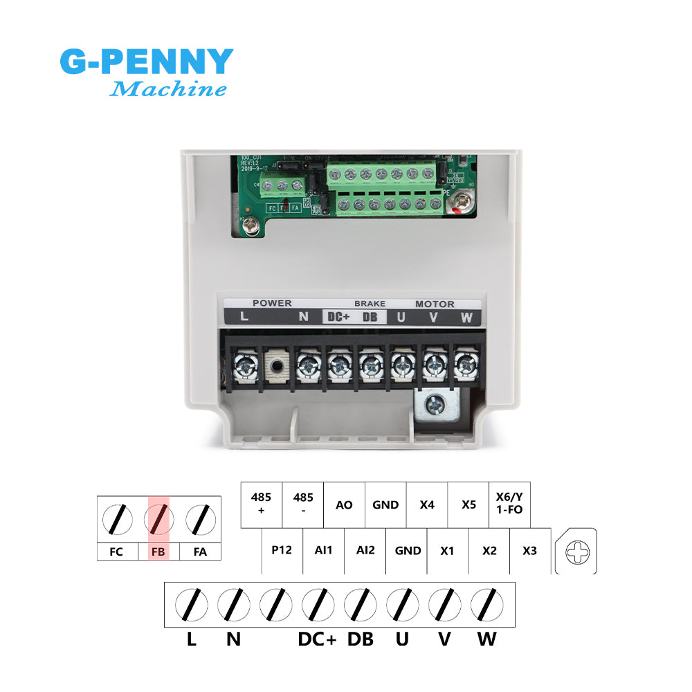G-Penny 4.0KW 220v/380v H100 Model Mini Inverter 110v/220v AC Variable Frequency Driver