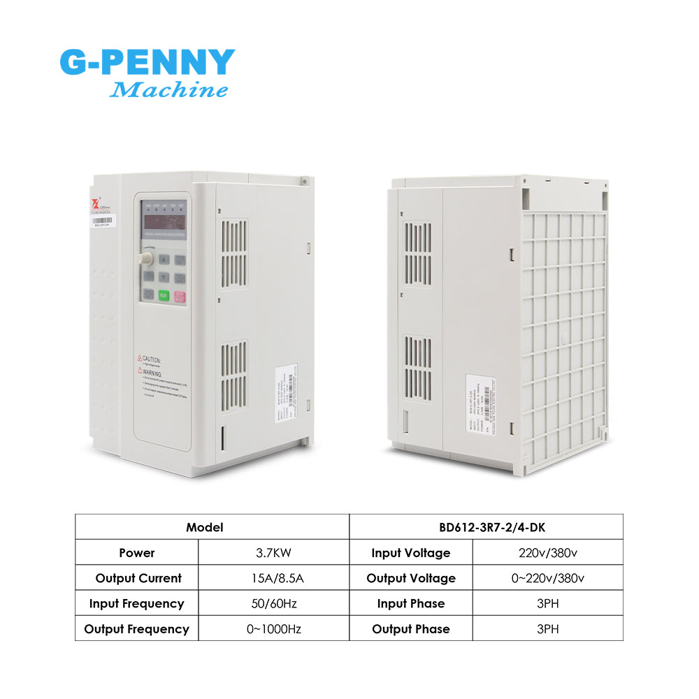FuLing 3.7KW BD612 Inverter VFD 220V/380V 0~1000Hz Frequency Driver for spindle motor speed control