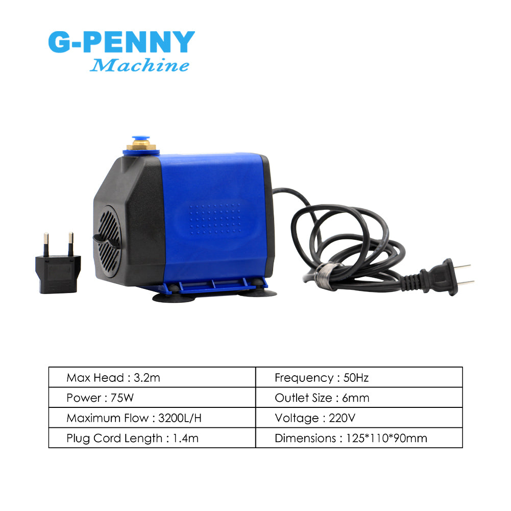 G-Penny 2.2KW ER20 D80 110V/220V Water cooled spindle motor kit & Inverter & brcaket & water pump