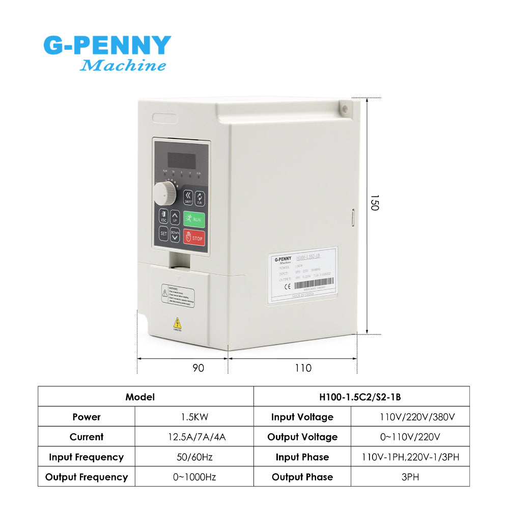 G-Penny 0.8KW ER11 D65 110V/220V/380V 400hz-24000rpm Water cooled spinle motor with inverter,bracket,water pump kit