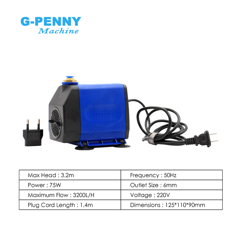 G-Penny 1.5KW ER11 110v/220V/380V Water Cooled Spindle QL Inverter 80mm Bracket 75W Water Pump Bearing & Motor Milling