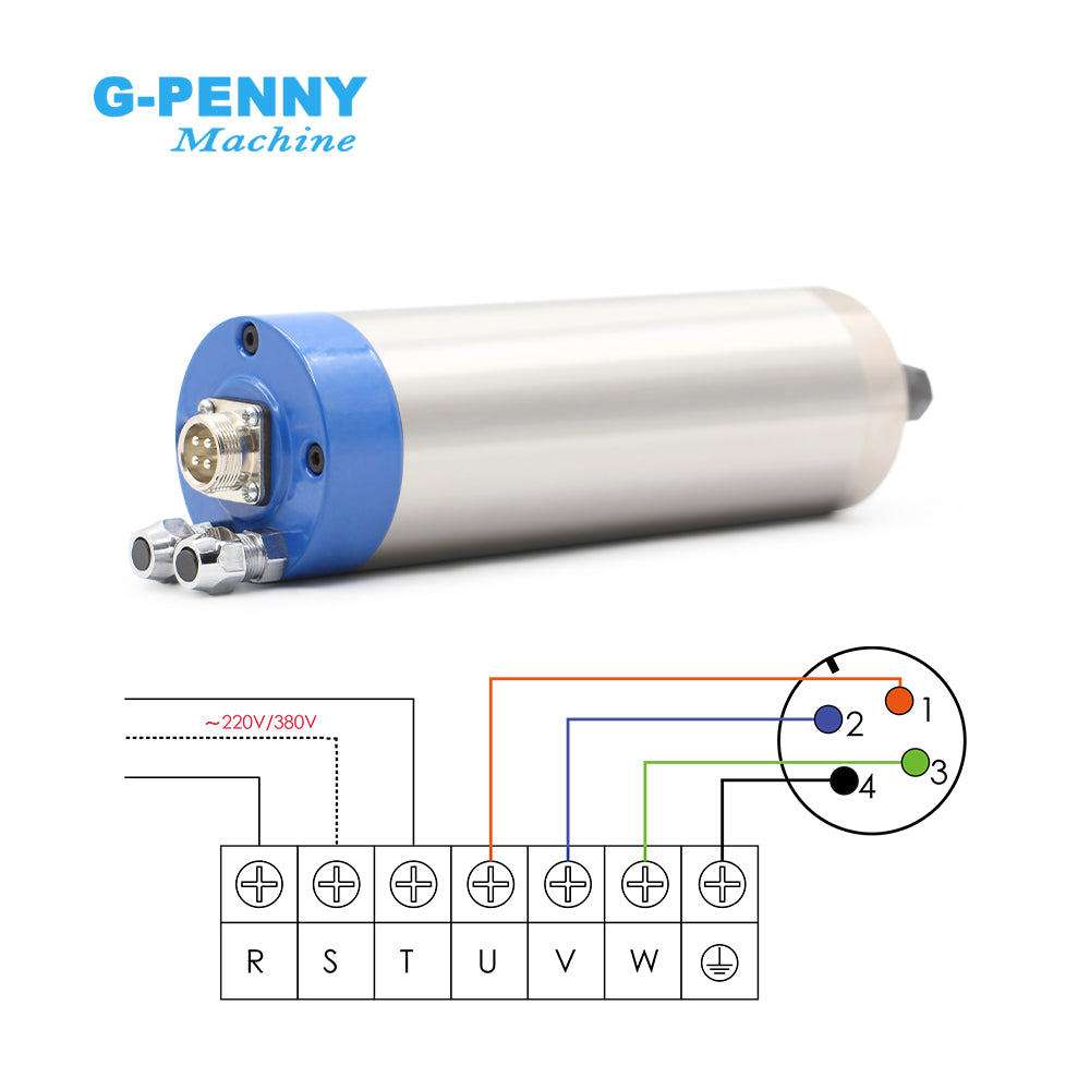 G-Penny 0.8KW ER11 D65 110v/220v water cooled spindle motor Wood Working spindle