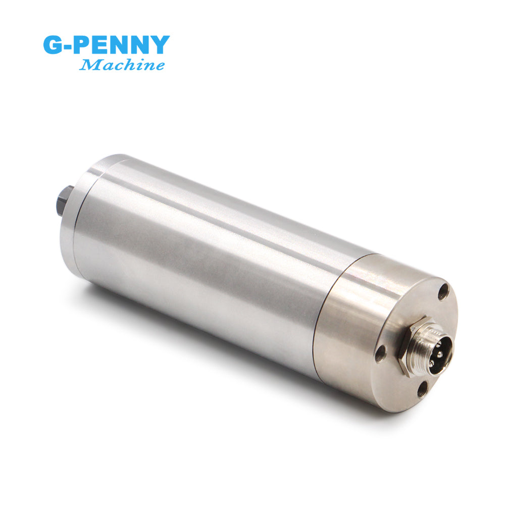 G-Penny 300W ER8 D48 Nature Cooled Spindle Motor 600HZ 36000RPM 52V Use for Desktop Engraving Machine, Ivory Carving Equipment