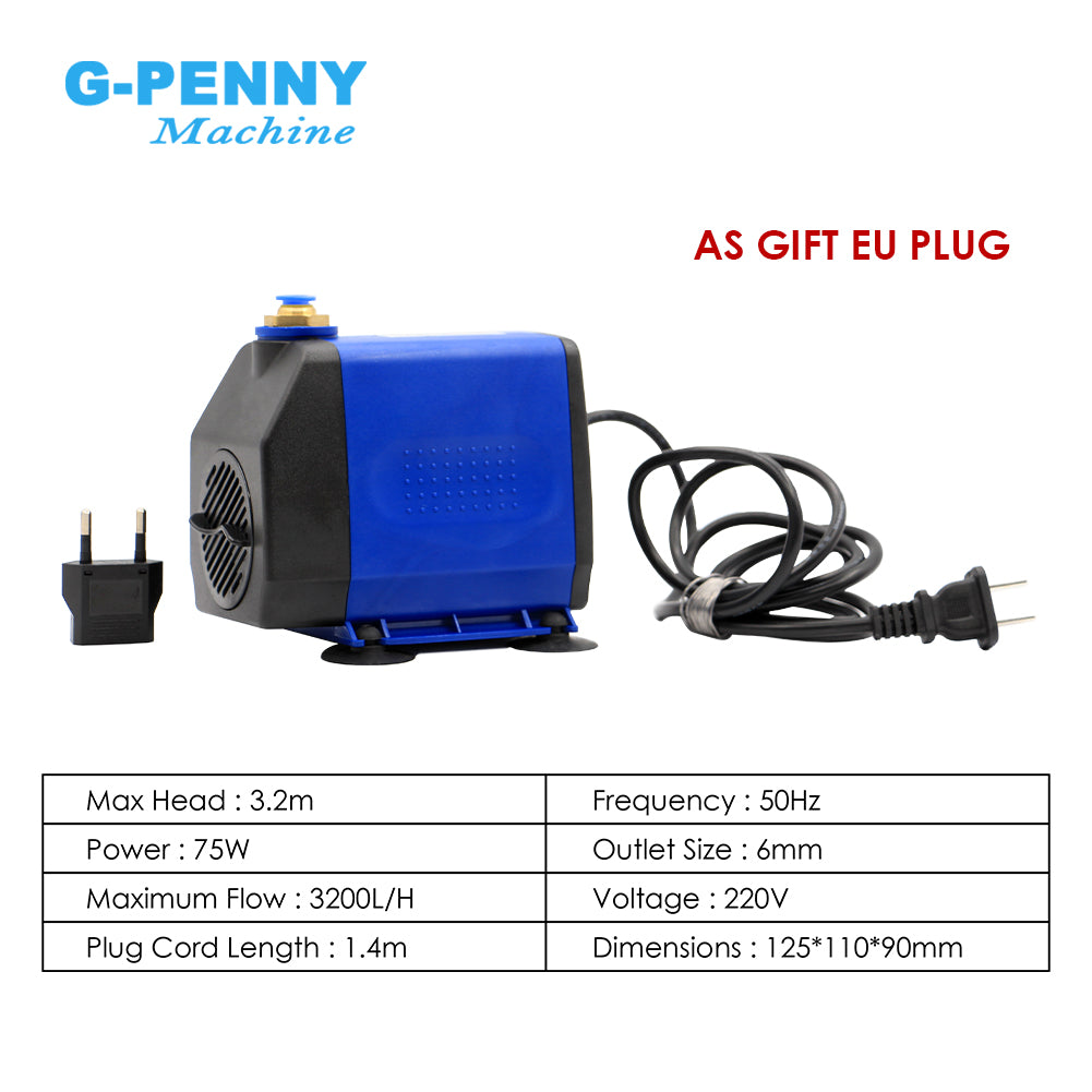 G-penny 1.5KW ER11 D65 Water cooled spindle motor,HuanYang inverter,Bracket,Water Pump,water Cooled Spindle Motor Kit