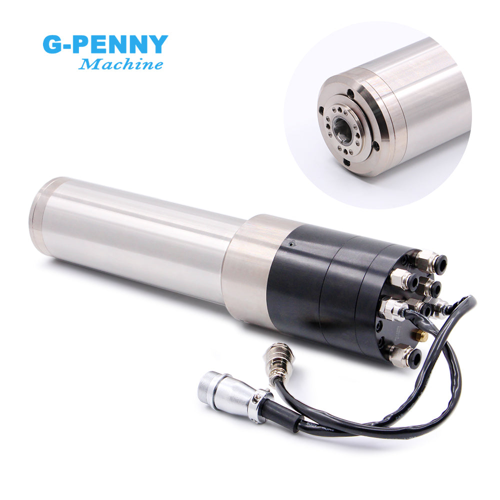 G-Penny 1.2kw ISO10 Water Cooled ATC Spindle Motor 30000rpm 1000Hz 4Pole with BD612 1.5KW Inverter kit