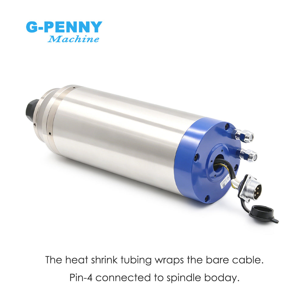 G-Penny 3.7KW ER20 D100 Bullet type 220v/380v water cooled spindle motor 400hz 24000rpm 2pole 4pcs bearings spindle motor
