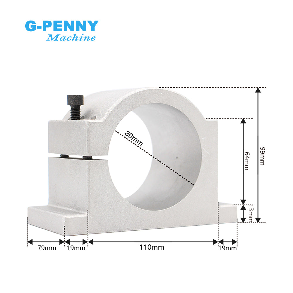 G-Penny 1.5KW ER11 110v/220V/380V Water Cooled Spindle QL Inverter 80mm Bracket 75W Water Pump Bearing & Motor Milling