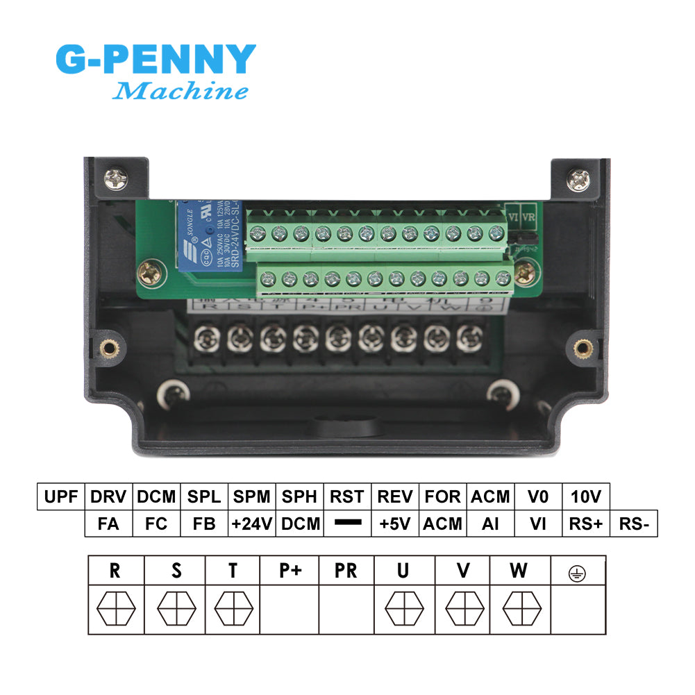 HuanYang 3KW 220v/380v Inverter CNC Spindle motor speed control Variable Frequency Drive 0-400Hz 3P output