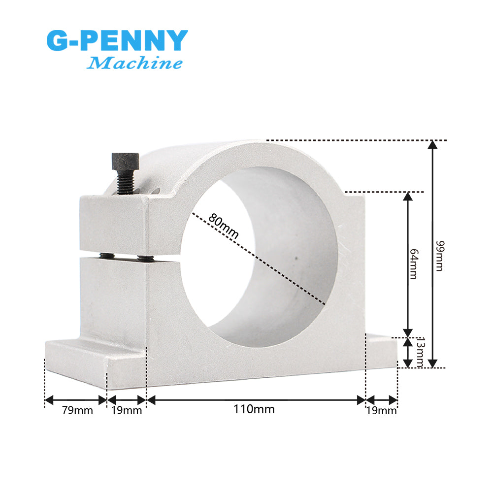 G-Penny 2.2KW ER20 D80 110V/220V Water cooled spindle motor kit & Inverter & brcaket & water pump