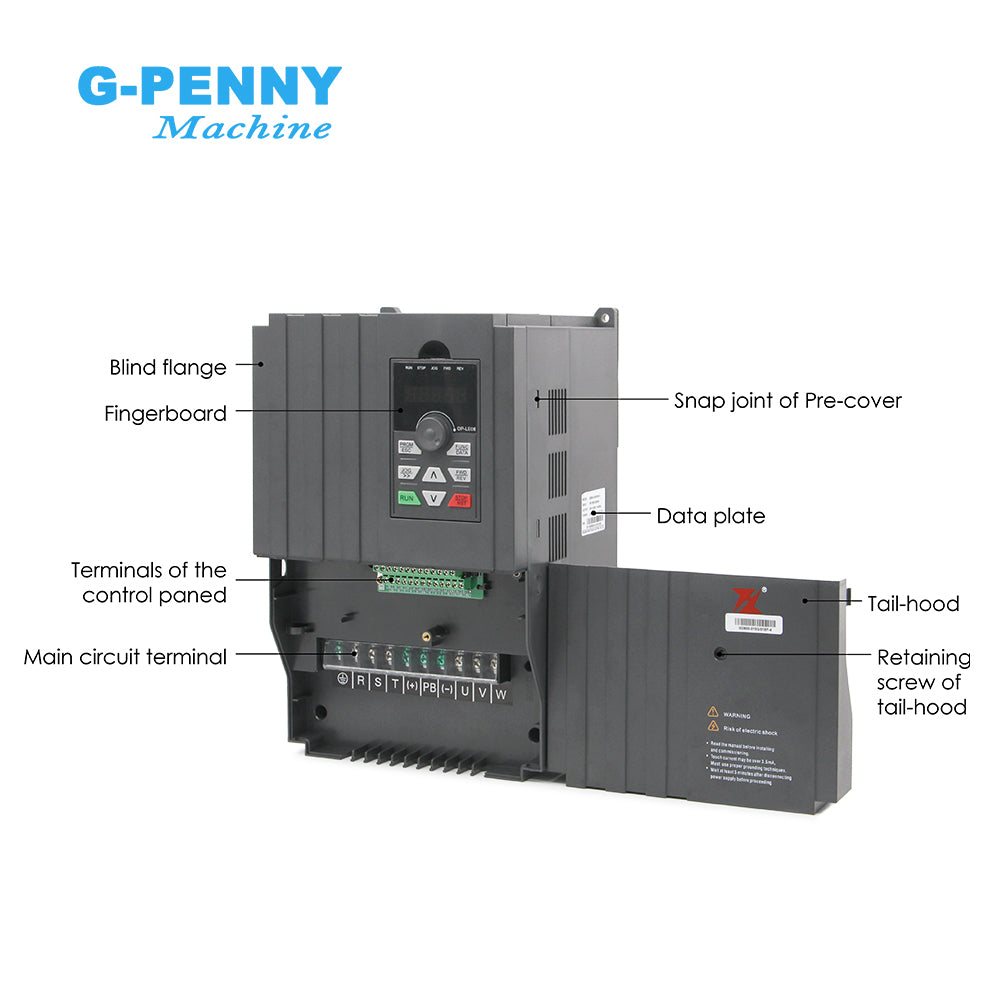 FuLing 15KW BD600 Inverter 380V 0~1000Hz Frequency Driver for spindle motor speed control V/F Vector control