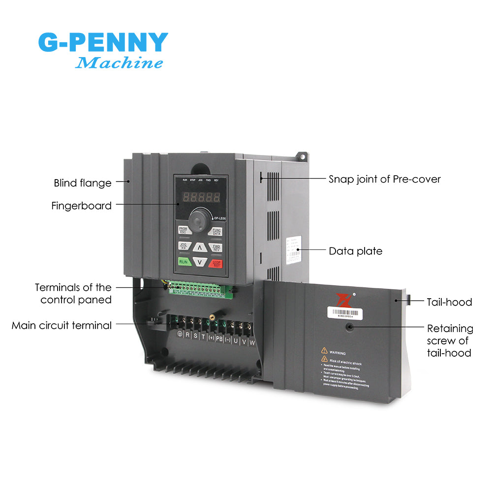 FuLing 5.5KW BD600 Inverter 220V/380V 0~1000Hz Frequency Driver for spindle motor speed control V/F Vector control