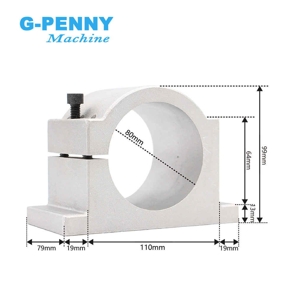 G-Penny 1.5KW ER11 Water Cooled Spindle 1.5KW HY Inverter 80mm Bracket 75W Water Pump