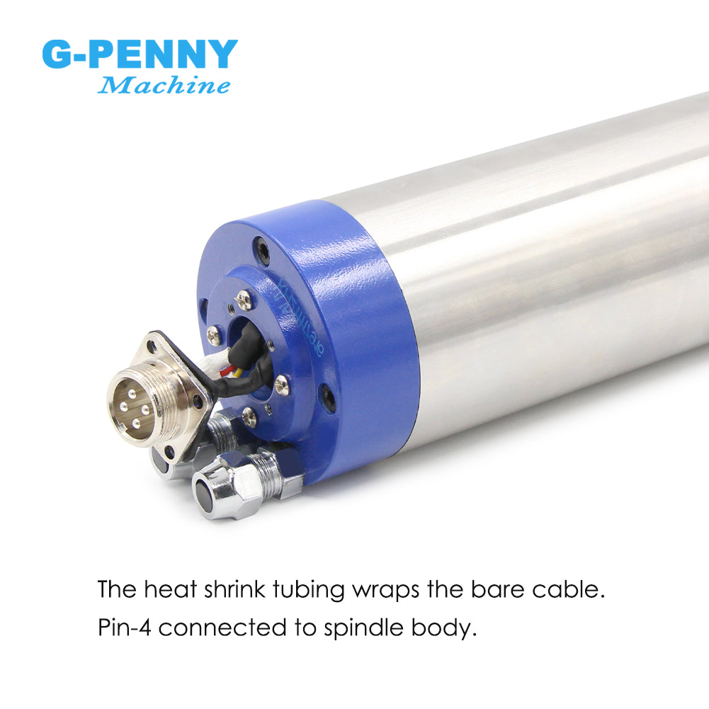 G-Penny 1.5KW ER11 D65 110V/220V Water cooled spindle motor 400hz 24000rpm 4pcs 7series bearings for cnc router