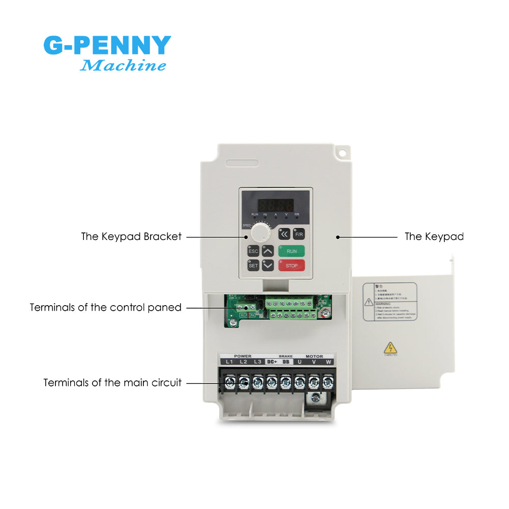 G-Penny 5.5KW 220v/380v H100 Model Mini Inverter 110v/220v AC Variable Frequency Driver