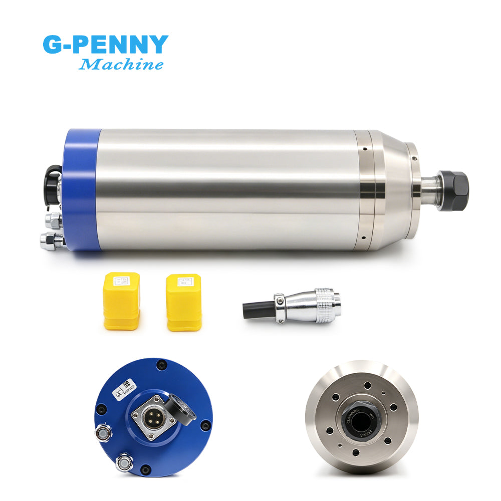 G-Penny 3.7KW ER20 D100 Bullet type 220v/380v water cooled spindle motor 400hz 24000rpm 2pole 4pcs bearings spindle motor