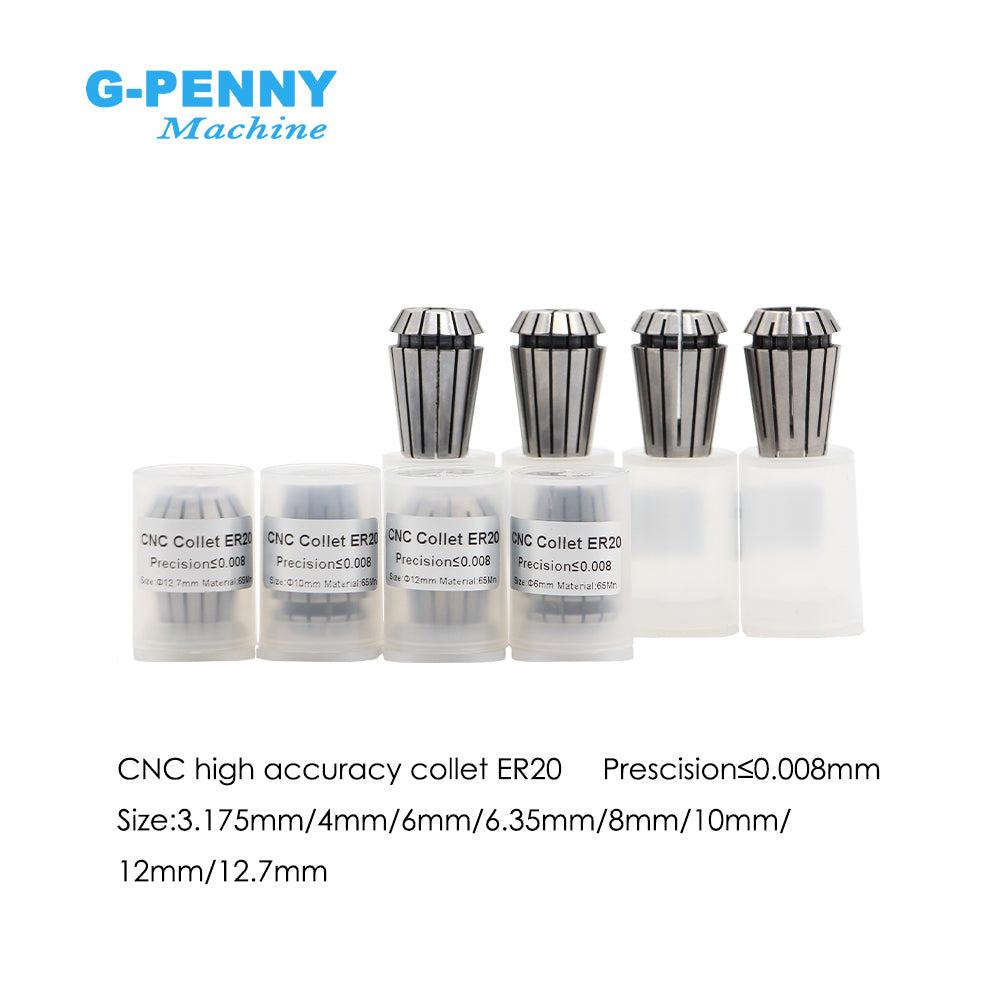 G-Penny Machine 2.2KW ER20 D80 Bullet type 110v/220v/380v water cooled spindle motor kit, H100 2.2KW Inverter, 80mm brakcet, 80W Water pump. For milling machine